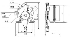 卓信營(yíng)銷XLLS-I、XLLS-II防爆雙向拉繩開關(guān)輸送機(jī)保護(hù)拉繩開關(guān)